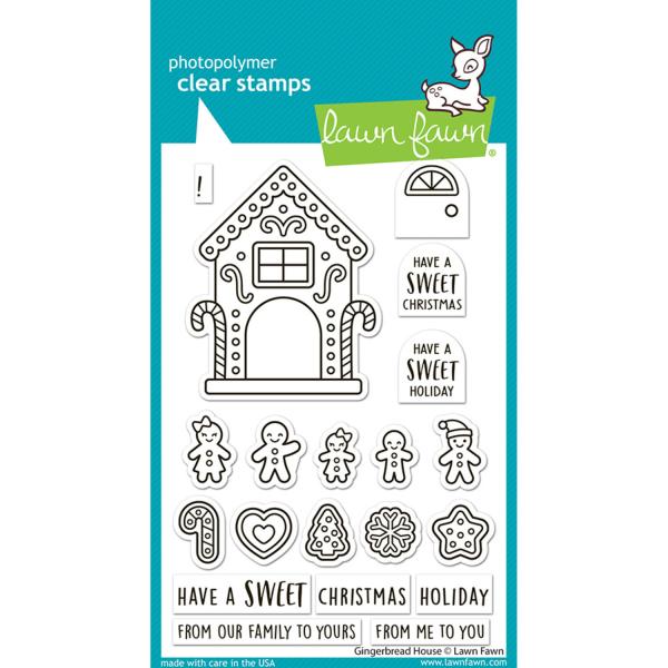 Lawn Fawn - Stempelset "Gingerbread House" Clear Stamp