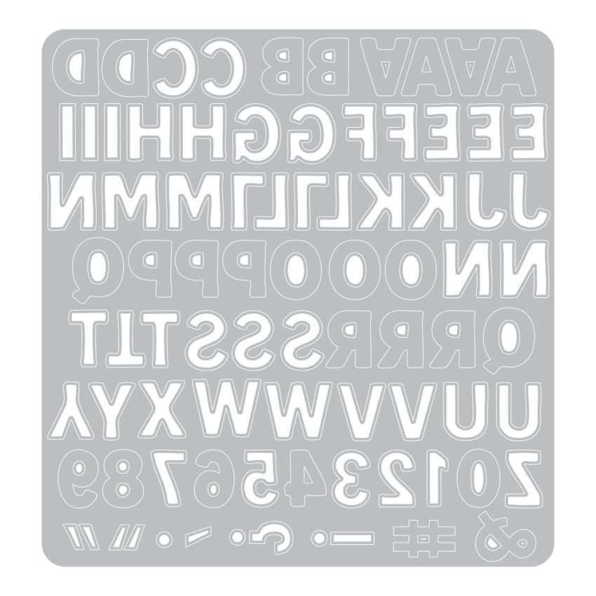 Sizzix - Stanzschablone "Mini Bold Alpha by Vicki Boutin" Thinlits Craft Dies by Vicki Boutin