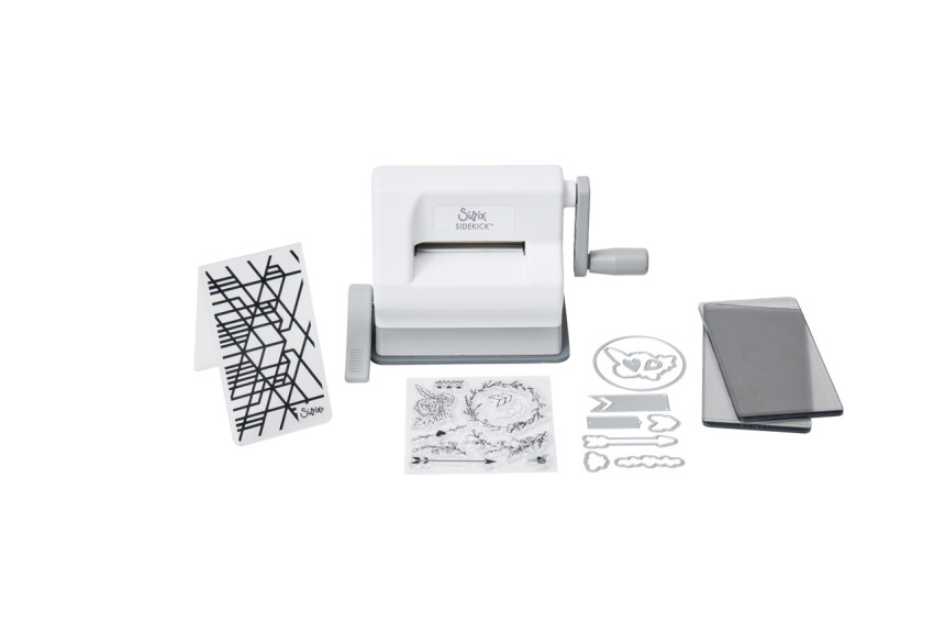 Sizzix - "Sidekick Starter Kit "White & Gray" – Stanz- und Prägemaschine"