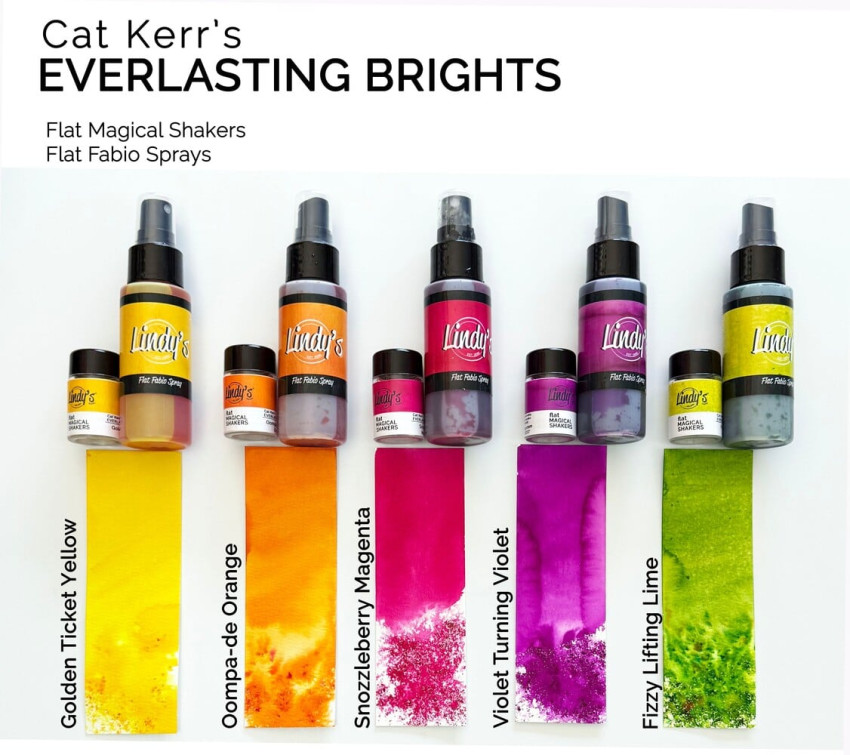 Lindys Stamp Gang - Flat Fabio Spray "Everlasting Brights" 5x59ml - by Cat Kerr