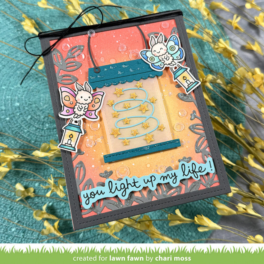 Lawn Fawn - Stempelset "I Like Cute Moths" Clear Stamp