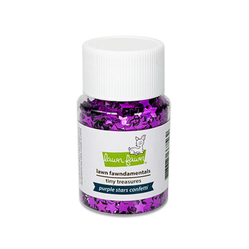 Lawn Fawn - Tiny Treasures Confetti Mix „Purple Stars“