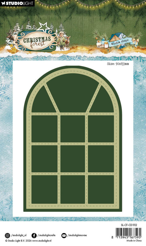 Studio Light - Stanzschablone "Window Shape" Christmas Forest Cutting Dies
