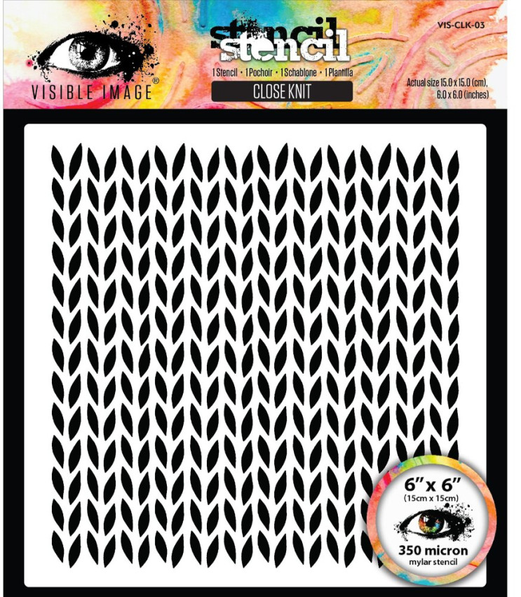 Visible Image - Schablone 6x6 Inch "Close Knit" Stencil by Mark Alexander