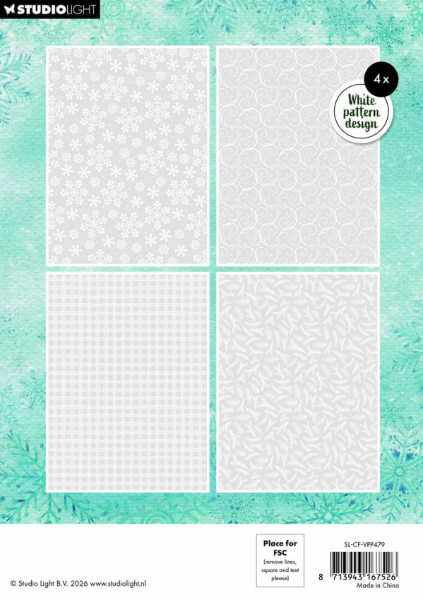 Studio Light - A5 Vellum Paper Pad "Christmas Forest" Backgrounds