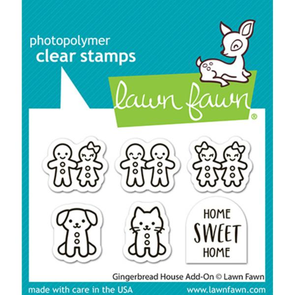 Lawn Fawn - Stempelset "Gingerbread House Add-On" Clear Stamp