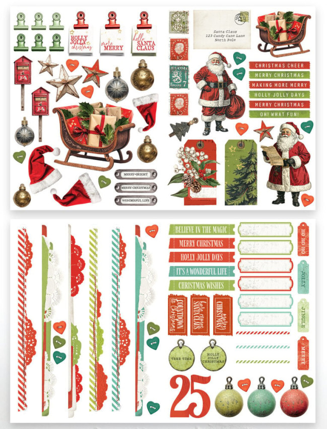 Arden Creative Studio - Stanzteile "Christmas Cheer" by Katie Pertiet Laser Cuts
