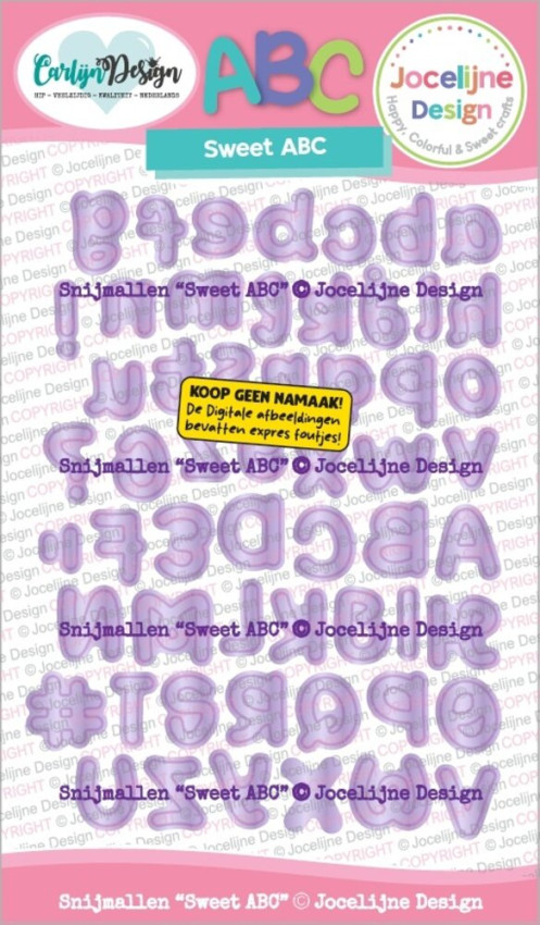 Carlijn Design - Stanzschablone "Sweet ABC by Jocelijne Design" Dies