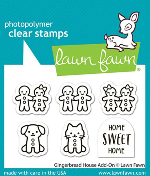 Lawn Fawn - Stempelset "Gingerbread House Add-On" Clear Stamp