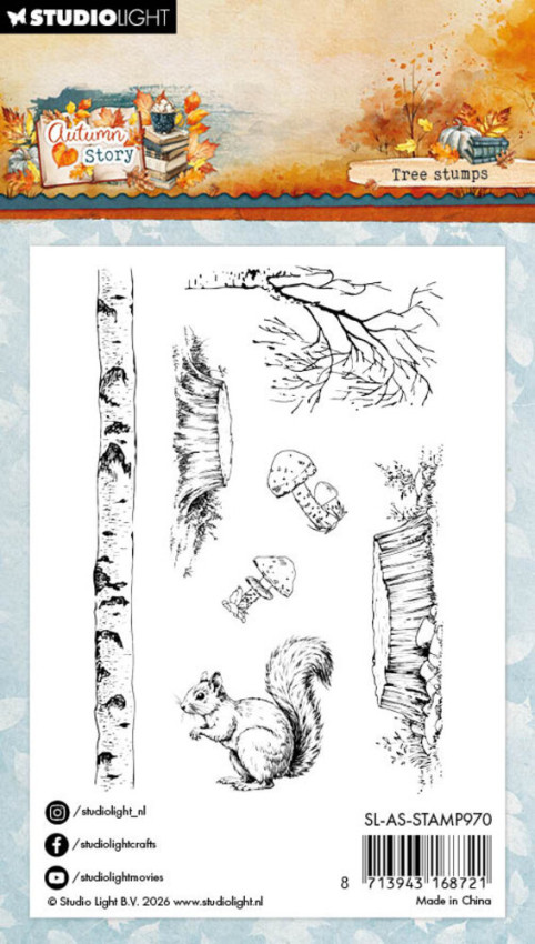 Studio Light - Stempel "Tree Stumps" Autumn Story Clear Stamps