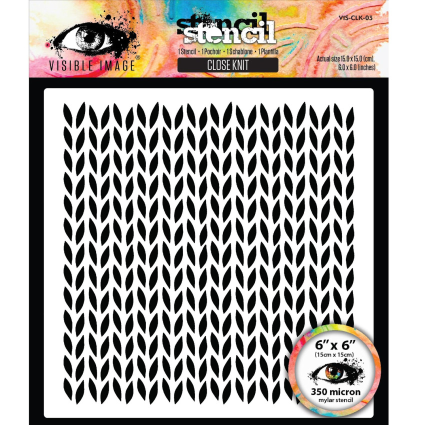 Visible Image - Schablone 6x6 Inch "Close Knit" Stencil by Mark Alexander