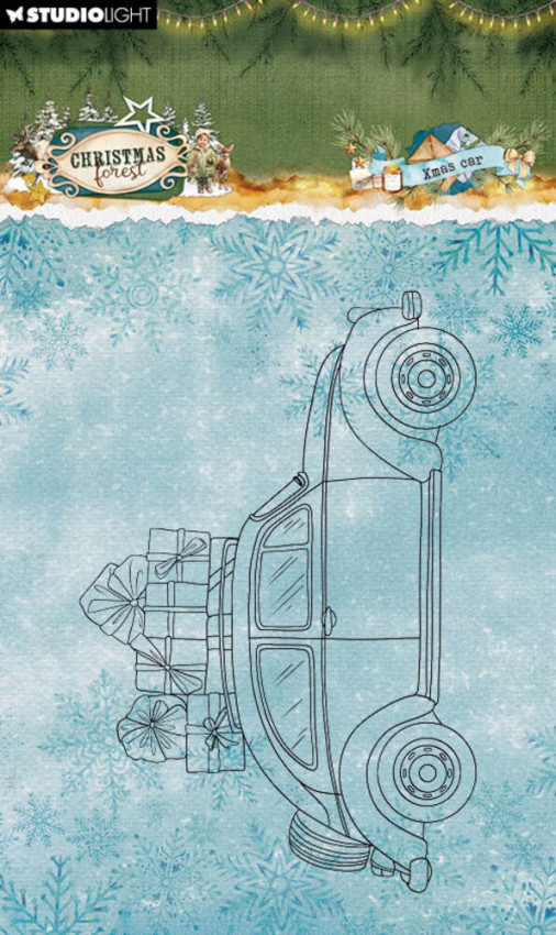 Studio Light - Stempel "Xmas Car" Christmas Forest Clear Stamps
