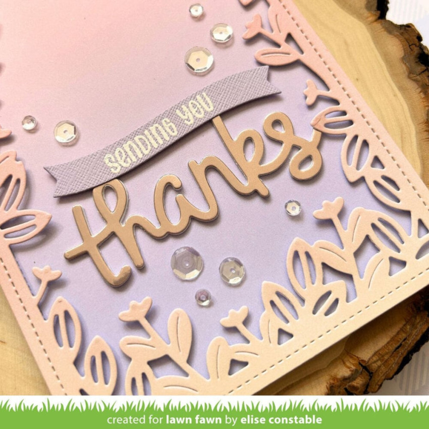 Lawn Fawn - Stanzschablone "Scripty Thanks" Lawn Cuts Dies