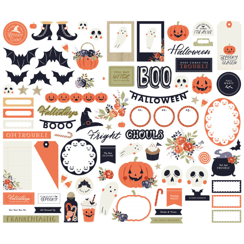 Simple Stories - Stanzteile "Frightful Fun" Bits & Pieces