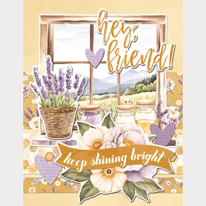 Simple Stories - Simple Cards Kit "Simple Vintage Lavender Fields"