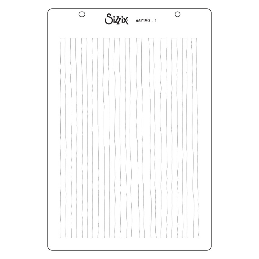 Sizzix - Schablone "Holiday Layering Stripes" Stencil Design by Vicki Boutin