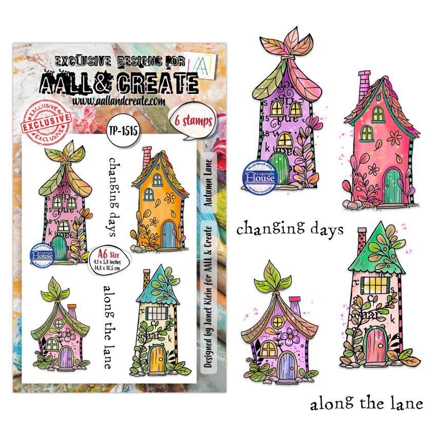 AALL and Create - Stempelset A6 "Autumn Lane" Clear Stamps by Janet Klein