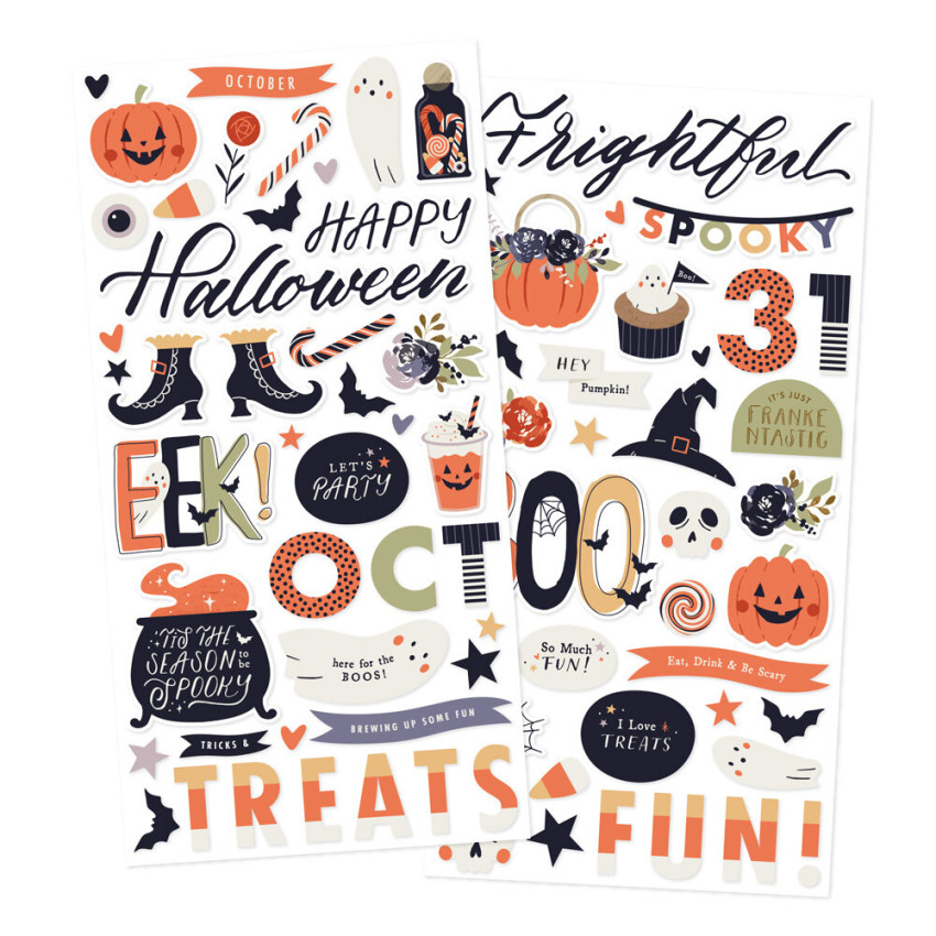 Simple Stories - Aufkleber "Frightful Fun" Foam Sticker