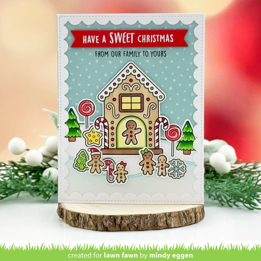 Lawn Fawn - Stempelset "Gingerbread House" Clear Stamp