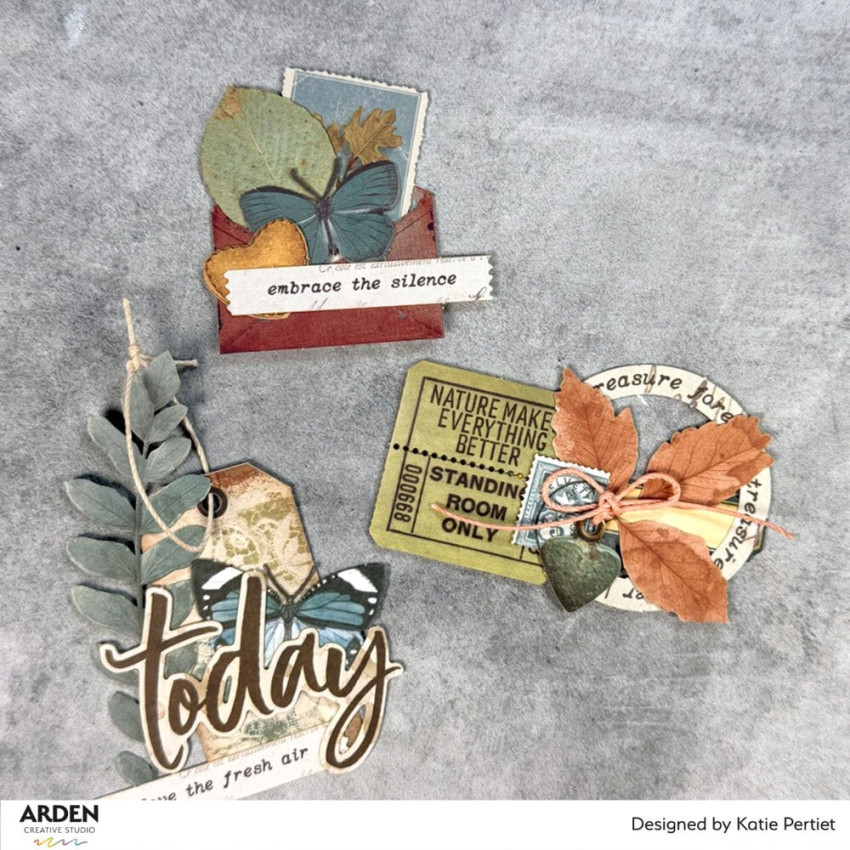 Arden Creative Studio - Designpapier "Amber Ledgers" Katie Pertiet Paper Pack 6x8 Inch - 12 Bogen