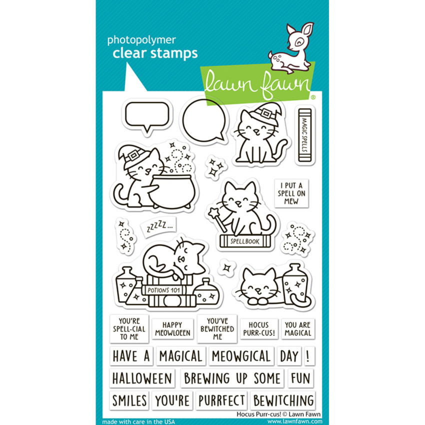 Lawn Fawn - Stempelset "Hocus Purr-cus!" Clear Stamp