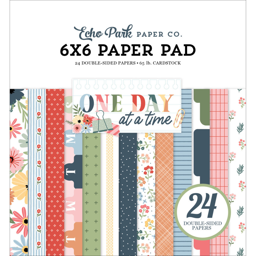 Echo Park - Designpapier "One Day At A Time" Paper Pack 6x6 Inch - 24 Bogen