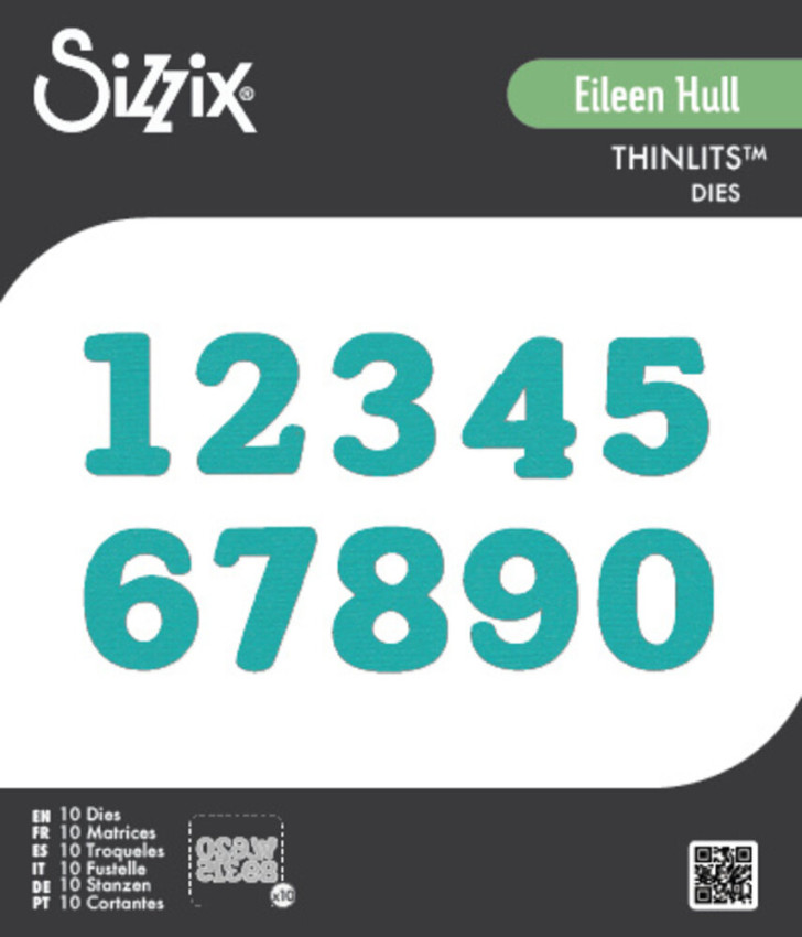 Sizzix - Stanzschablone "Nora Numbers" Thinlits Craft Dies by Eileen Hull