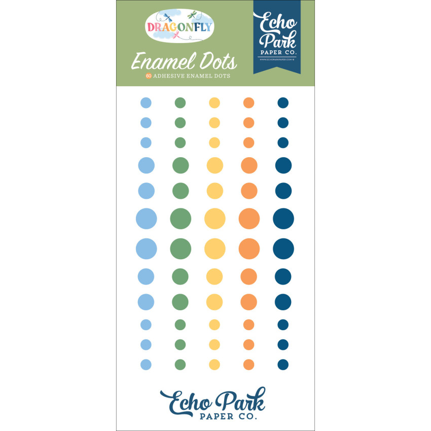 Echo Park - Enamel Dots "Dragonfly" 60 Stück