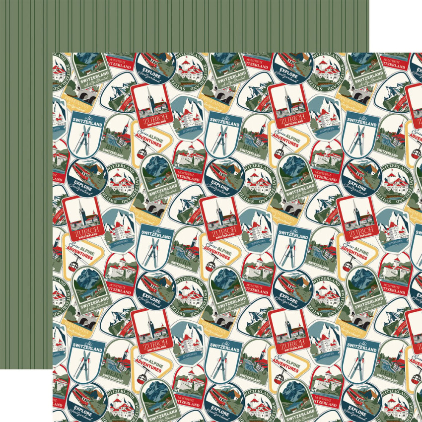 Carta Bella - Designpapier "Switzerland" Collection Kit 12x12 Inch - 12 Bogen