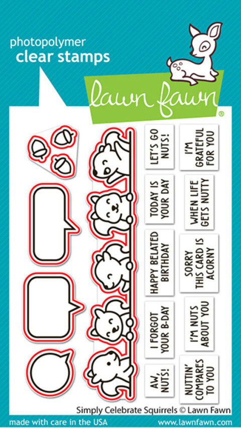 Lawn Fawn - Stanzschablone "Simply Celebrate Squirrels" Lawn Cuts Dies