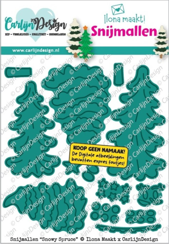 Carlijn Design - Stanzschablone "Snowy Spruce by Ilona Maakt" Dies