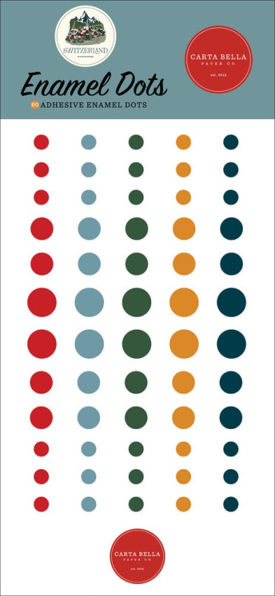 Carta Bella -"Switzerland" Enamel Dots 60 Stk.