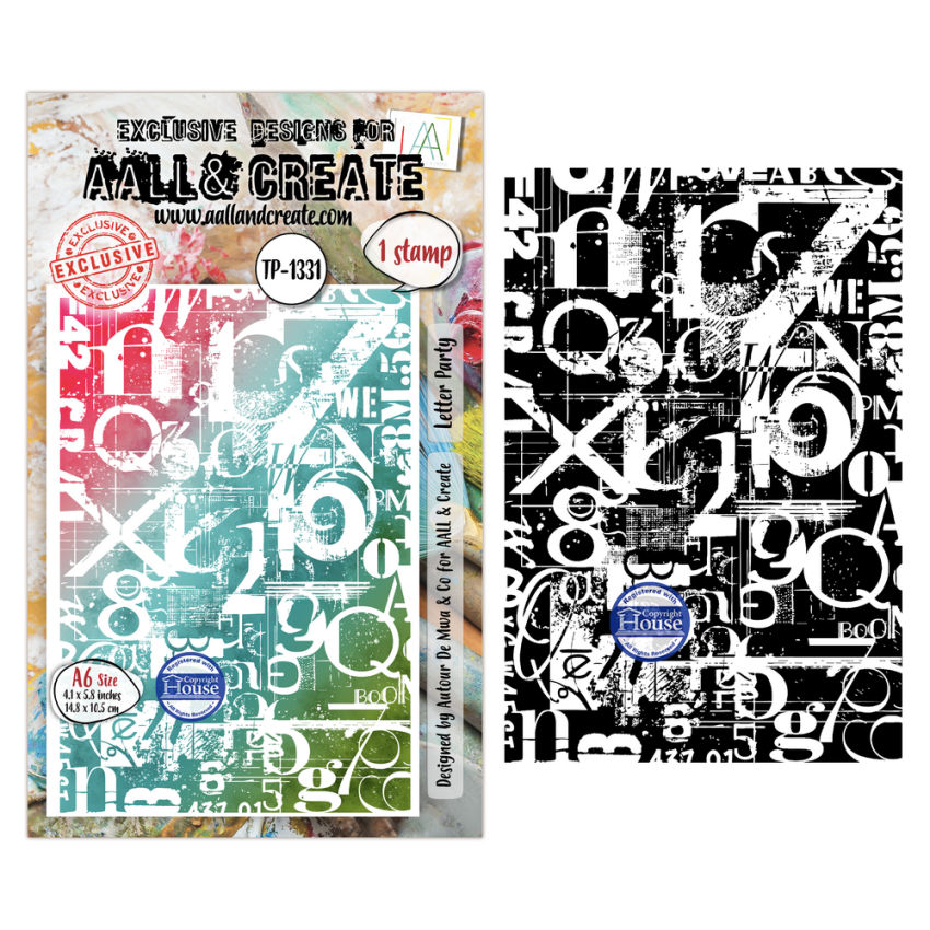 AALL and Create - Stempelset A6 "Letter Party" Clear Stamps by Autour De Mwa & Co