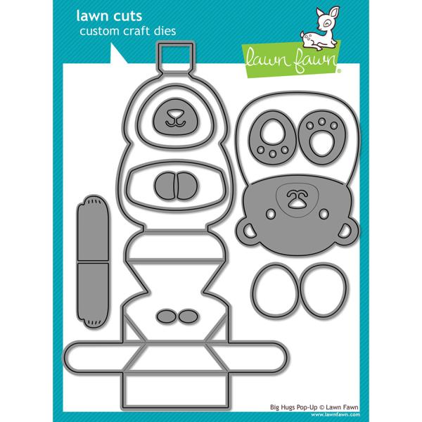 Lawn Fawn - Stanzschablone "Big Hugs Pop-Up" Lawn Cuts Dies