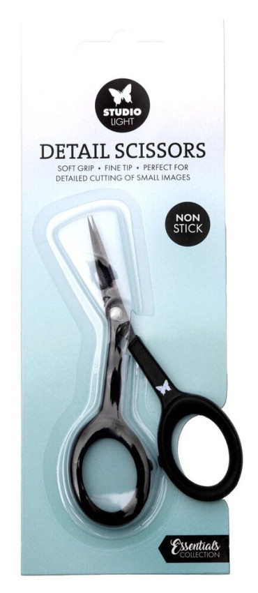 Studio Light - Detail Scissors Soft Grip Fine Tip Non-Stick 4 Inch