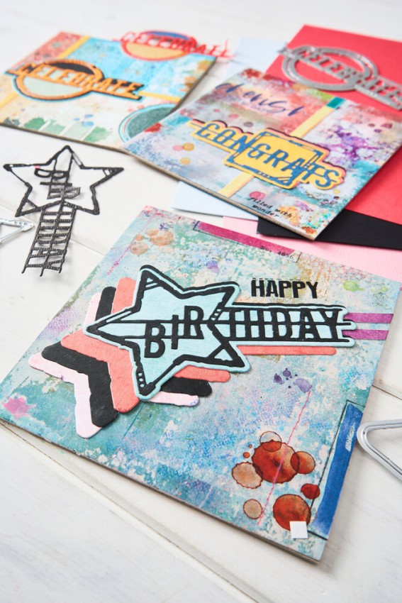 Sizzix - Stanzschablone "Word Wafers Birthday" Thinlits Craft Dies by Seth Apter