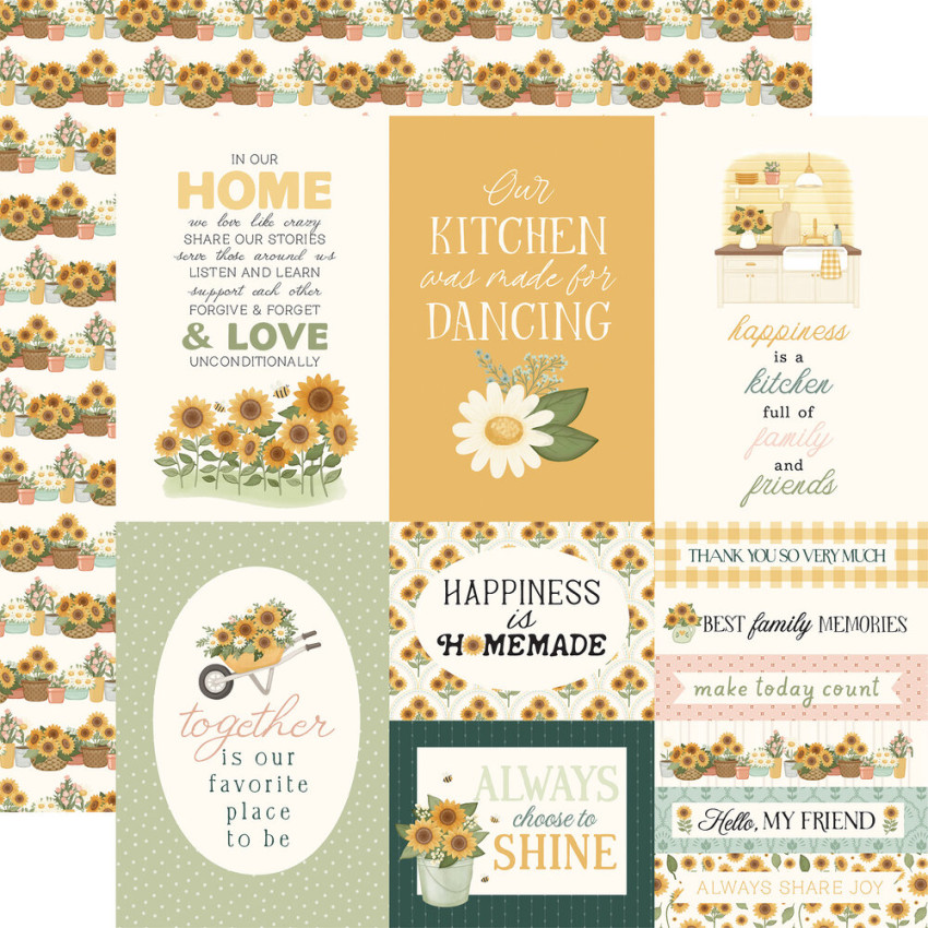 Carta Bella - Designpapier "Home Sweet Home" Collection Kit 12x12 Inch - 12 Bogen