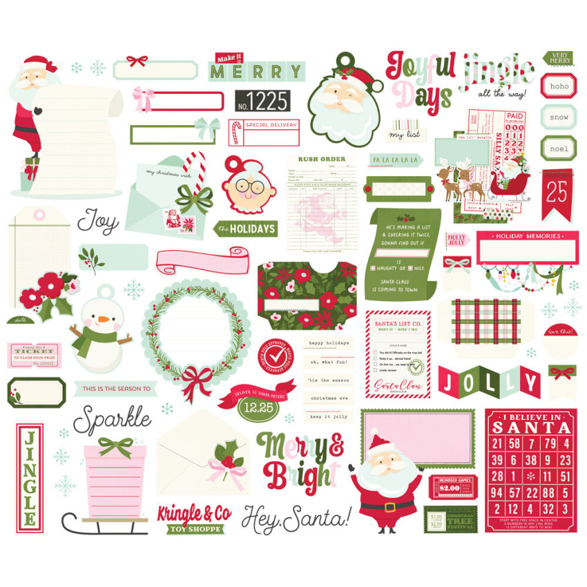 Simple Stories - Stanzteile "Kringle & Co. Journal" Bits & Pieces