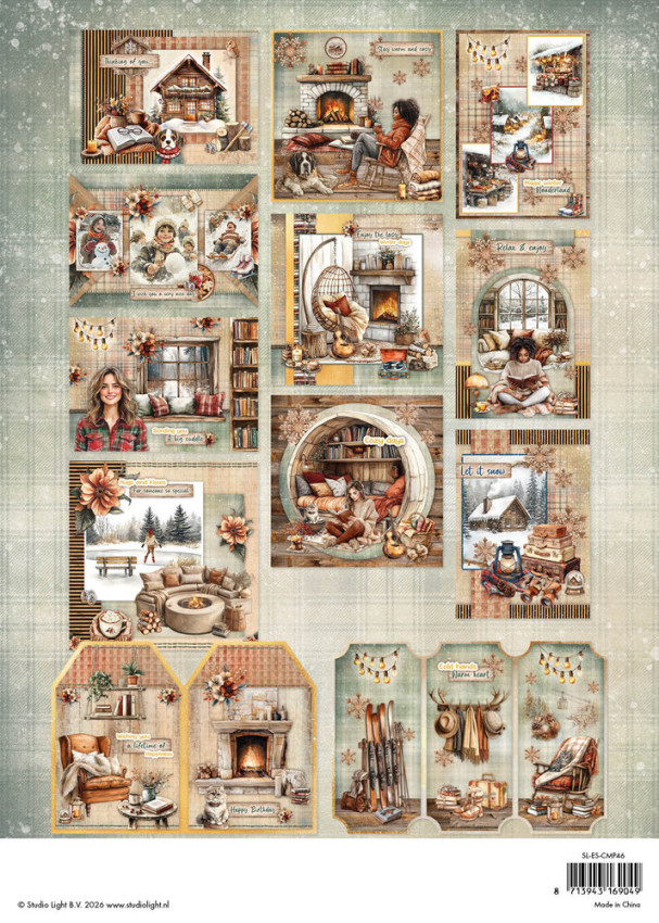 Studio Light  "Warm Winter " Cardmaking Pad A4