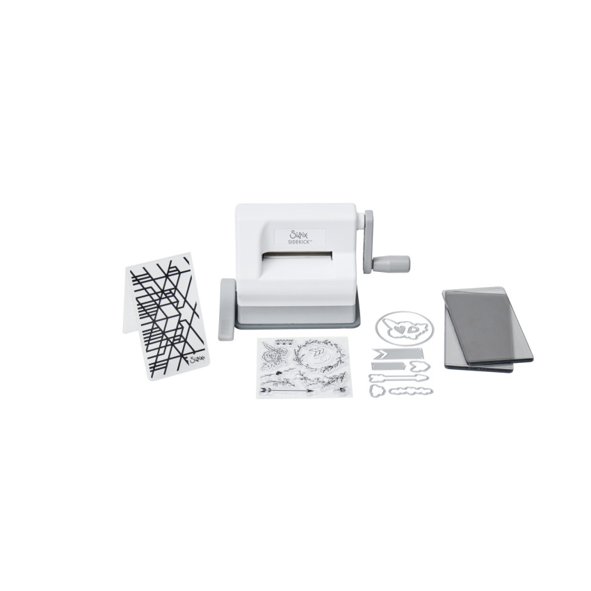 Sizzix - "Sidekick Starter Kit "White & Gray" – Stanz- und Prägemaschine"