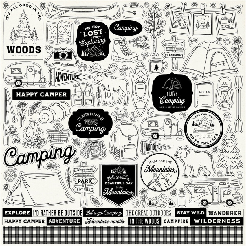 Carta Bella - Designpapier "Great Outdoors" Collection Kit 12x12 Inch - 12 Bogen