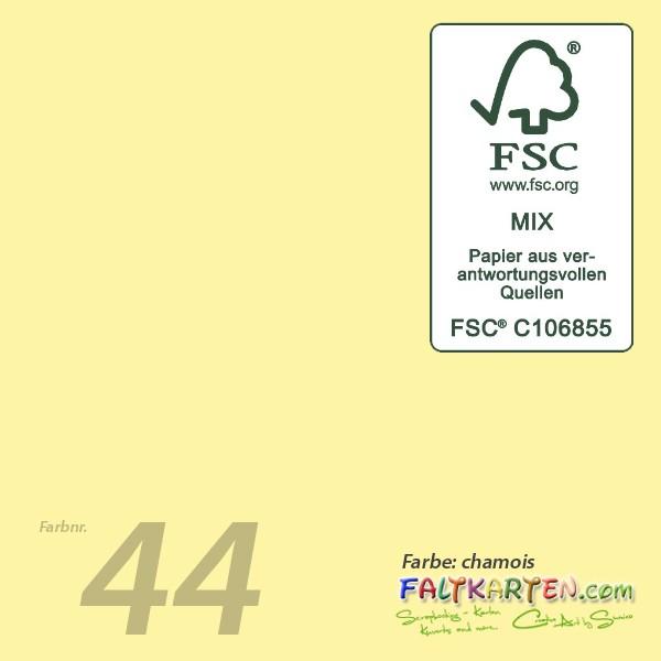 Tischkarte - Platzkarte 9 x 5 cm 240g/m² in chamois