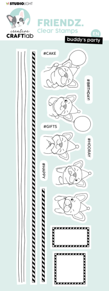 Creative Craft Lab - Studio Light - Clear Stamp -  Buddy's Party  - Stempel