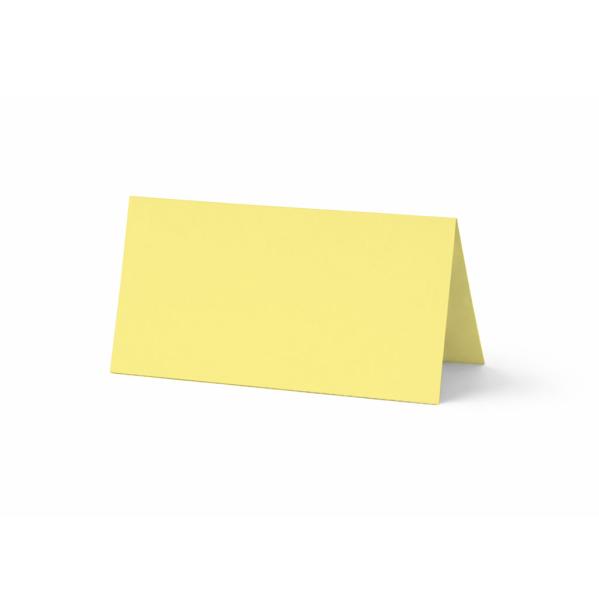 Tischkarte - Platzkarte 9 x 5 cm 240g/m² in gelb