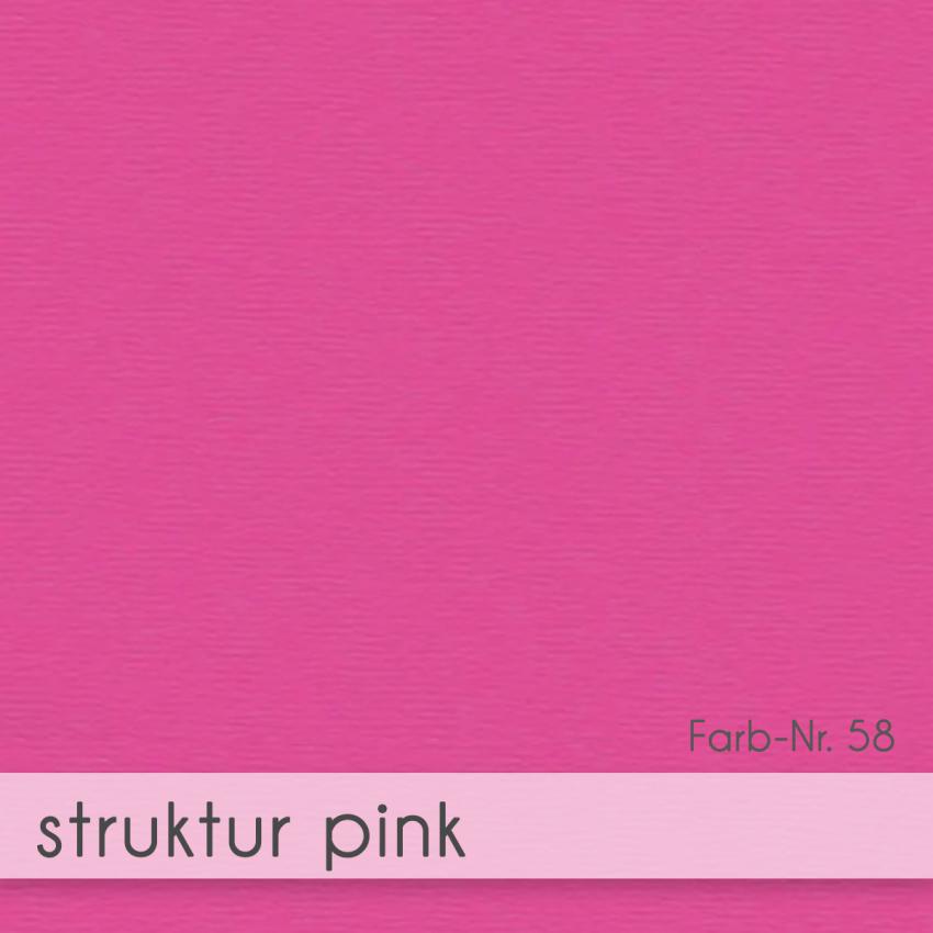 Karte - Einlegekarte 15x15 cm 220g/m² in struktur pink