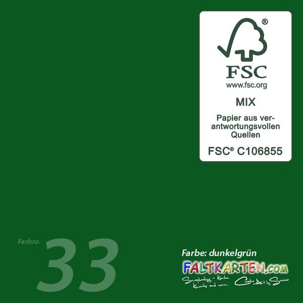 Cardstock "Premium" 12"x12"  240g/m² (30,5 x 30,5cm) in dunkelgrün