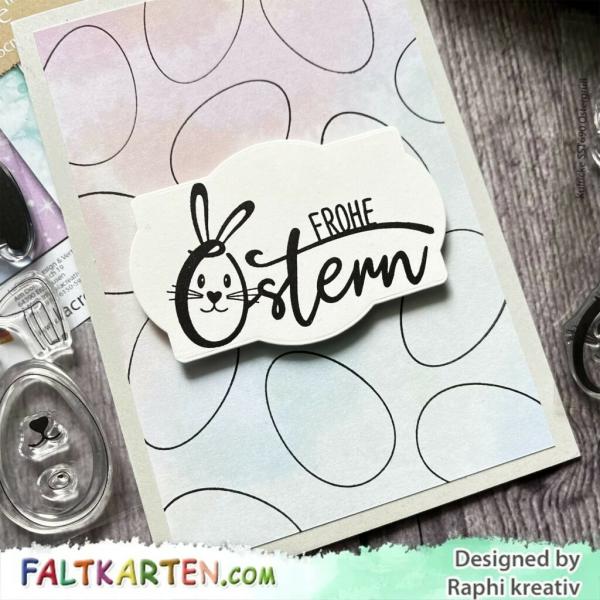 Kulricke Stempelset "Ostergruß" A7 Clear Stamp