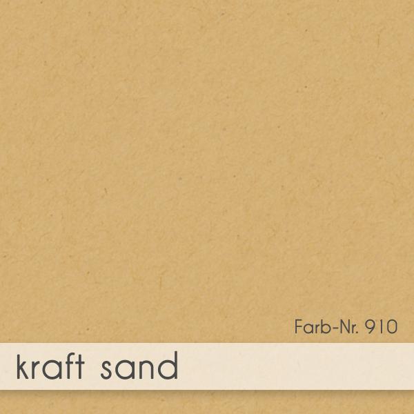 Faltkarte 15x15cm mit Briefumschlag 16x16cm in kraft sand