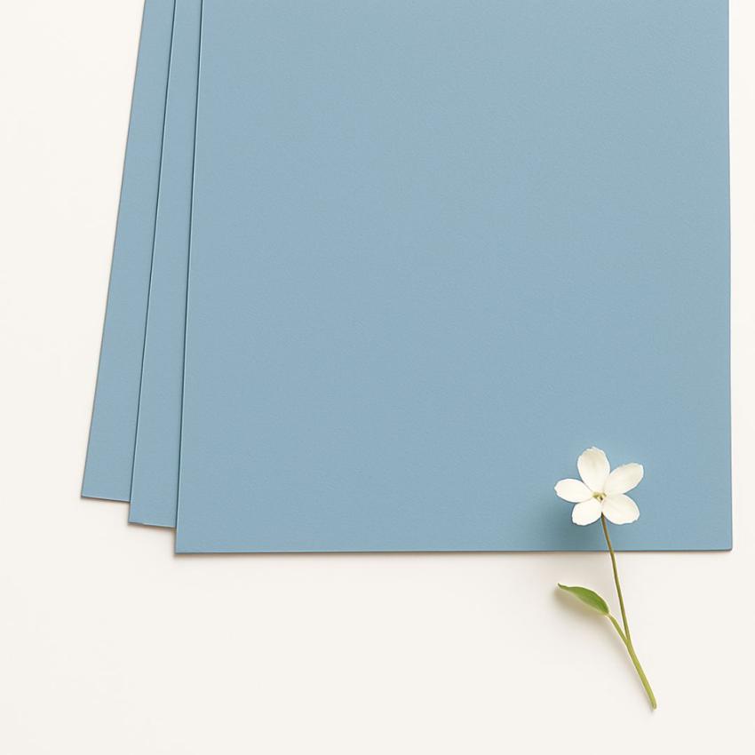 Cardstock "Premium" - Bastelpapier 220g/m² DIN A4 in graublau