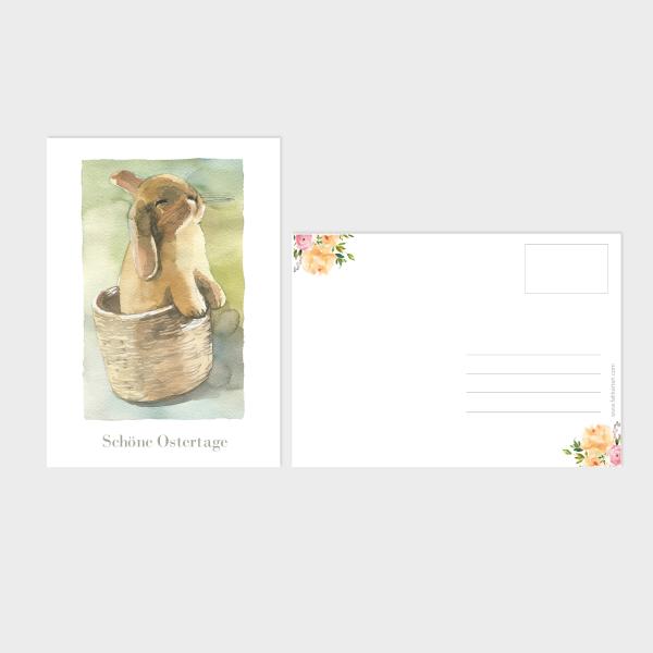 Ostergrußkarten-Bundle DIN A6 "Ostern Aquarell" | Grußkarten-Set | Postkarten | Ostergrüße